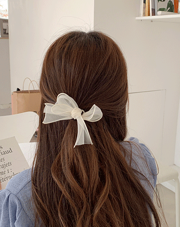 쉬폰소녀리본머리끈 (5color)
