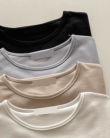 [기획]클로이 라운드 긴팔 티셔츠 (5color)
