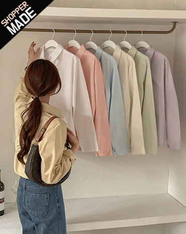 [made:D/]에이블 봄 베이직 코튼 셔츠 (7color)