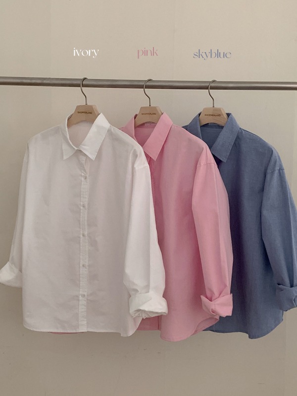 [30수옥스퍼드]바이오 옥스퍼드 코튼 셔츠 (3color)